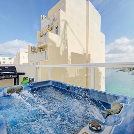 Sapphire Court Penthouse By Shortletsmalta * Sliema
